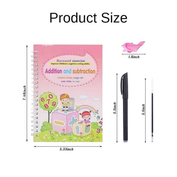 4 PCS SET MAGIC PRACTICE COPYBOOK BOOK BABY & TOYS Mstore4u 