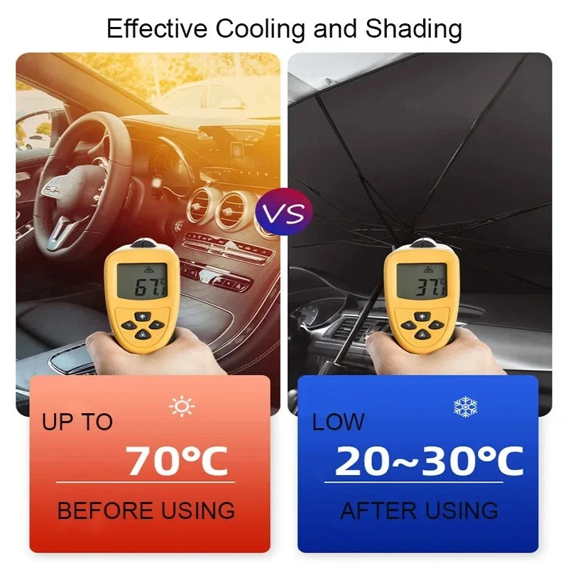 Car Sunshade Umbrella Car Sun Shade Protector Parasol Summer Sun