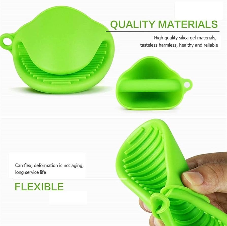 Silicone Heat Resistant Gloves Clips Insulation Non Stick Anti-slip Pot Bowel Holder