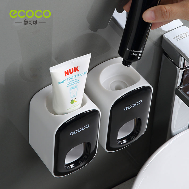 Automatic Toothpaste Dispenser & Toothbrush Holder