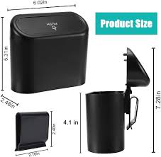 Car Dustbin With Hanging Clip Garbage Dust Case Storage Box