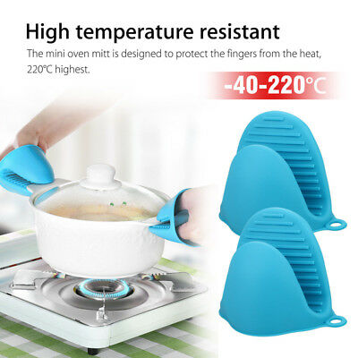 Silicone Heat Resistant Gloves Clips Insulation Non Stick Anti-slip Pot Bowel Holder