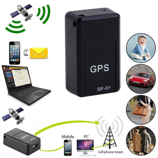 Mini Magnetic GPS Tracker - Real Time Tracking / Live Audio Monitoring