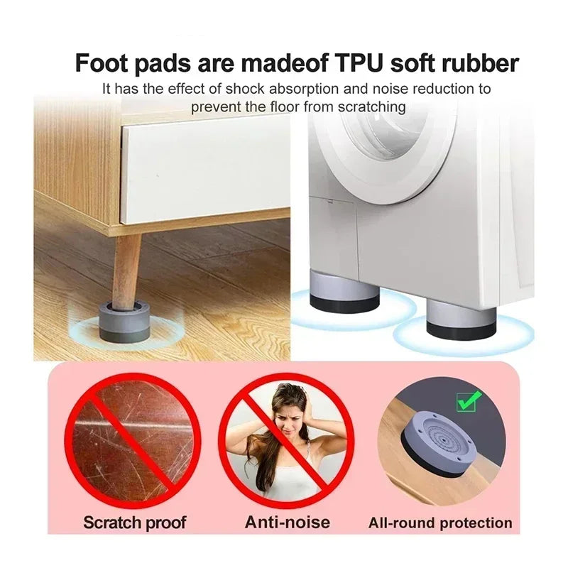 Anti Vibration Rubber Washing Machine Feet Pads