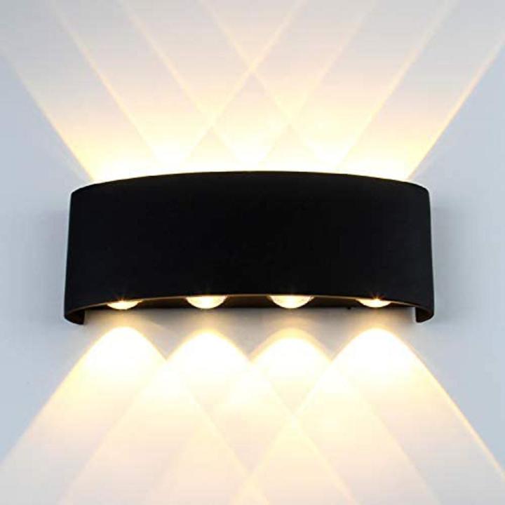 8 Way 8 Side Outdoor Waterproof Wall Light, Fancy Led Light For Wall